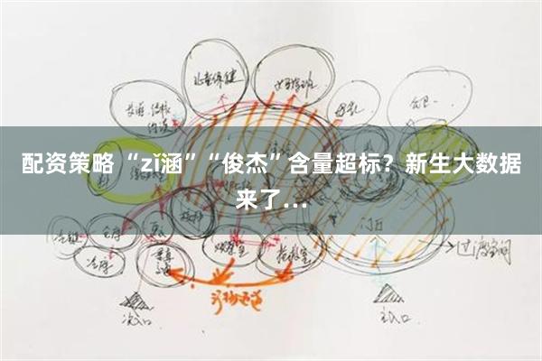 配资策略 “zǐ涵”“俊杰”含量超标？新生大数据来了…