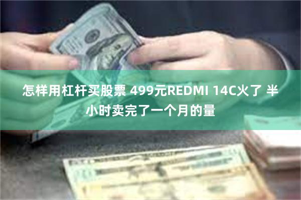 怎样用杠杆买股票 499元REDMI 14C火了 半小时卖完了一个月的量