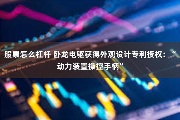 股票怎么杠杆 卧龙电驱获得外观设计专利授权：“动力装置操控手柄”