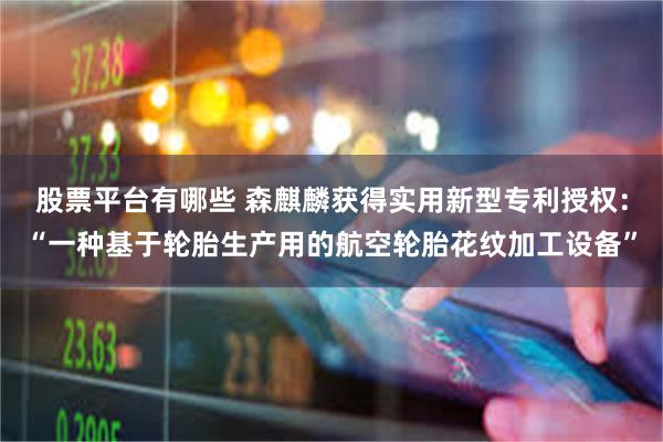 股票平台有哪些 森麒麟获得实用新型专利授权：“一种基于轮胎生产用的航空轮胎花纹加工设备”