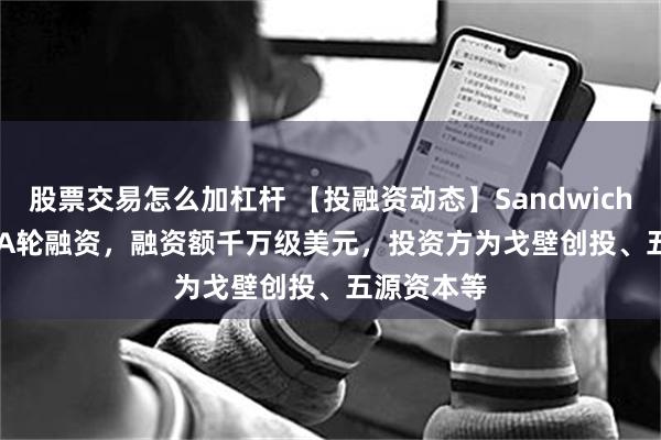 股票交易怎么加杠杆 【投融资动态】Sandwich LabPre-A轮融资，融资额千万级美元，投资方为戈壁创投、五源资本等