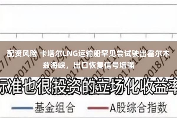 配资风险 卡塔尔LNG运输船罕见尝试驶出霍尔木兹海峡，出口恢复信号增强